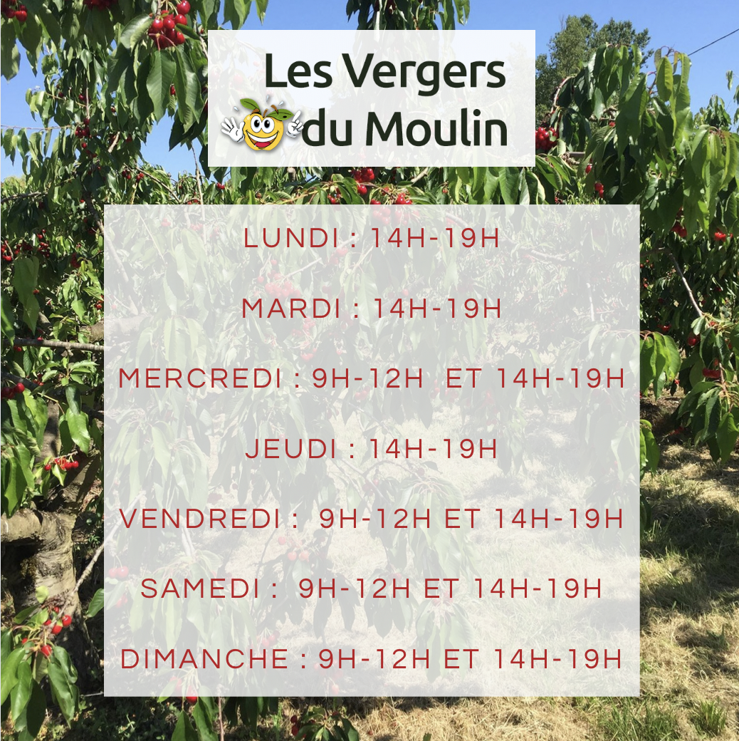 horaires cueillette cerises