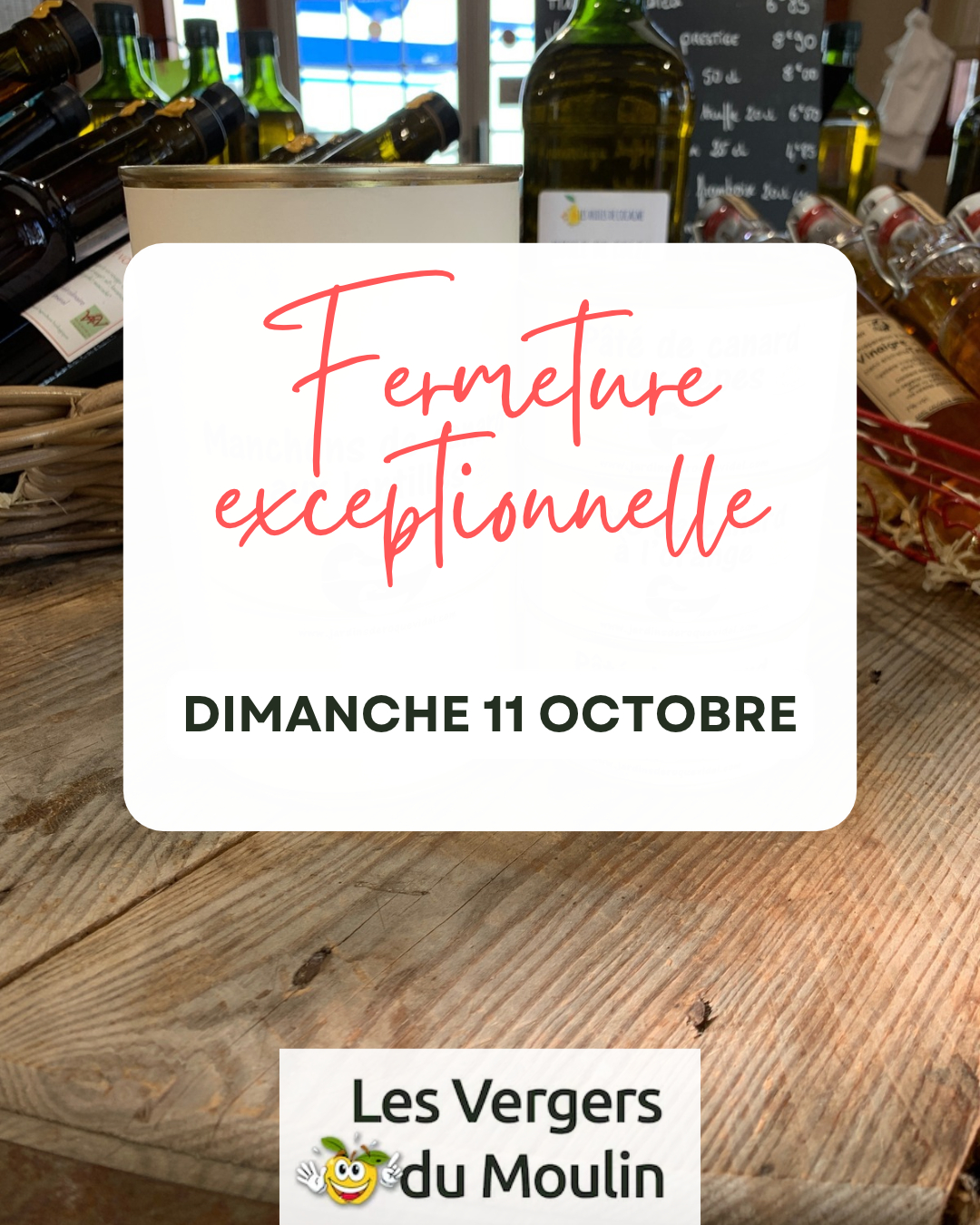 fermeture exceptionnelle